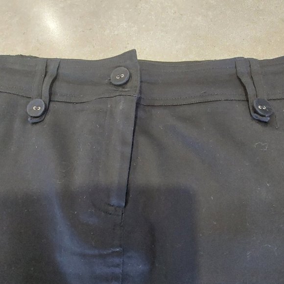 SUZY SHIER Women's Black Lined Pencil Skirt w/Belt Loops/Front Zipper - Sz 9/10 - Picture 9 of 9